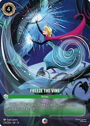 Freeze the Vine (Enchanted) (231/204) - Winterspell Holofoil | Grognard Games