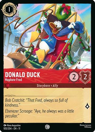 Donald Duck - Nephew Fred (105/204) - Winterspell Cold Foil | Grognard Games