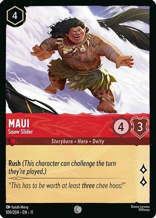 Maui - Snow Slider (109/204) - Winterspell Cold Foil | Grognard Games