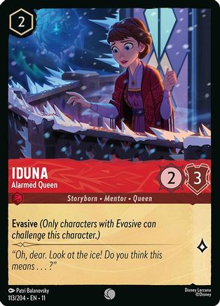 Iduna - Alarmed Queen (113/204) - Winterspell | Grognard Games