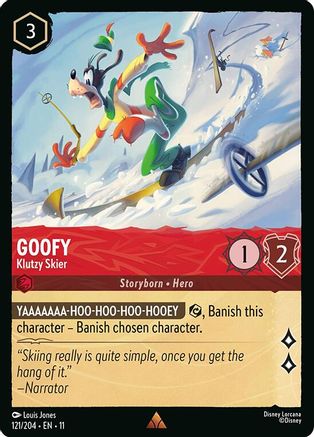 Goofy - Klutzy Skier (121/204) - Winterspell | Grognard Games