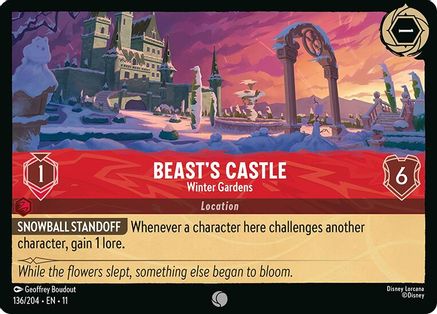 Beast's Castle - Winter Gardens (136/204) - Winterspell Cold Foil | Grognard Games