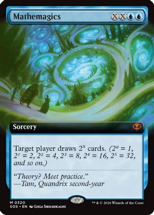 Mathemagics (Extended Art) (SOS-320) - Secrets of Strixhaven Foil | Grognard Games
