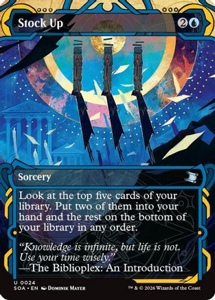 Stock Up (SOA-024) - Secrets of Strixhaven: Mystical Archive Foil | Grognard Games