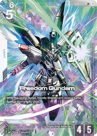 Freedom Gundam (GD03-070) (LR+) - Steel Requiem (GD03-070) Holofoil | Grognard Games