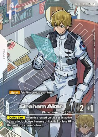 Graham Aker (R+) - Steel Requiem (GD03-098) Holofoil | Grognard Games