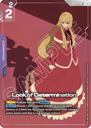 Look of Determination (R+) - Steel Requiem (GD03-114) Holofoil | Grognard Games