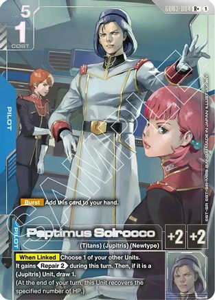Paptimus Scirocco (R+) - Steel Requiem (GD03-084) Holofoil | Grognard Games