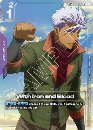 With Iron and Blood (SP) (C+) - Steel Requiem (ST05-013) Holofoil | Grognard Games