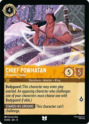 Chief Powhatan - Protective Leader (11/204) - Winterspell | Grognard Games
