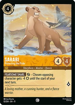 Sarabi - Protecting the Pride (12/204) - Winterspell Cold Foil | Grognard Games