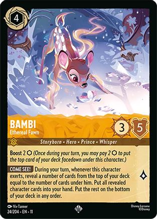 Bambi - Ethereal Fawn (24/204) - Winterspell Cold Foil | Grognard Games