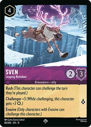 Sven - Leaping Reindeer (60/204) - Winterspell Cold Foil | Grognard Games