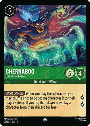 Chernabog - Unnatural Force (77/204) - Winterspell Cold Foil | Grognard Games