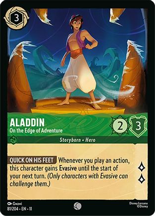 Aladdin - On the Edge of Adventure (81/204) - Winterspell Cold Foil | Grognard Games