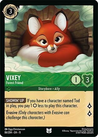 Vixey - Forest Friend (86/204) - Winterspell Cold Foil | Grognard Games