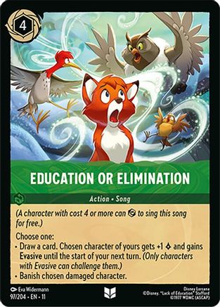 Education or Elimination (97/204) - Winterspell Cold Foil | Grognard Games