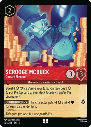Scrooge McDuck - Ghostly Ebenezer (104/204) - Winterspell | Grognard Games