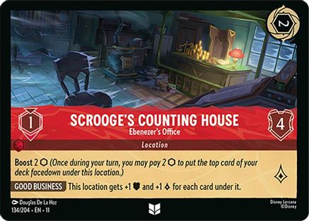 Scrooge's Counting House - Ebenezer's Office (134/204) - Winterspell Cold Foil | Grognard Games