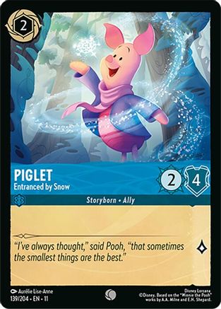 Piglet - Entranced by Snow (139/204) - Winterspell Cold Foil | Grognard Games