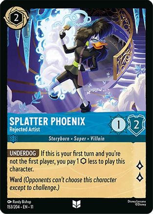 Splatter Phoenix - Rejected Artist (153/204) - Winterspell Cold Foil | Grognard Games