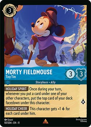 Morty Fieldmouse - Tiny Tim (157/204) - Winterspell Cold Foil | Grognard Games