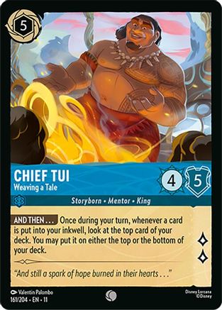 Chief Tui - Weaving a Tale (161/204) - Winterspell Cold Foil | Grognard Games