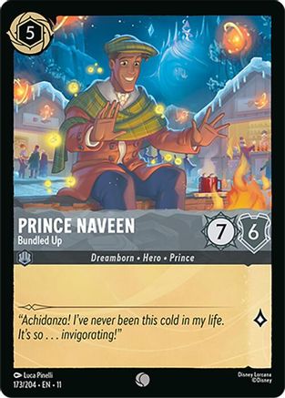 Prince Naveen - Bundled Up (173/204) - Winterspell Cold Foil | Grognard Games