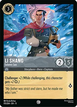 Li Shang - Solemn Son (175/204) - Winterspell Cold Foil | Grognard Games