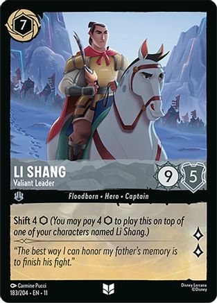 Li Shang - Valiant Leader (183/204) - Winterspell | Grognard Games