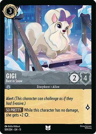 Gigi - Best in Snow (189/204) - Winterspell Cold Foil | Grognard Games