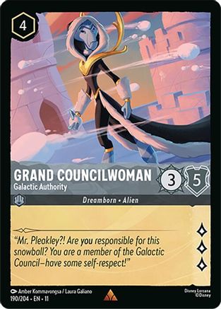 Grand Councilwoman - Galactic Authority (190/204) - Winterspell Cold Foil | Grognard Games