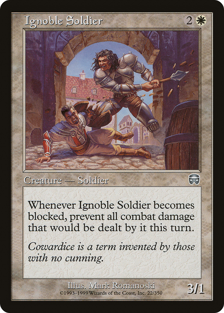 Ignoble Soldier [Mercadian Masques] | Grognard Games