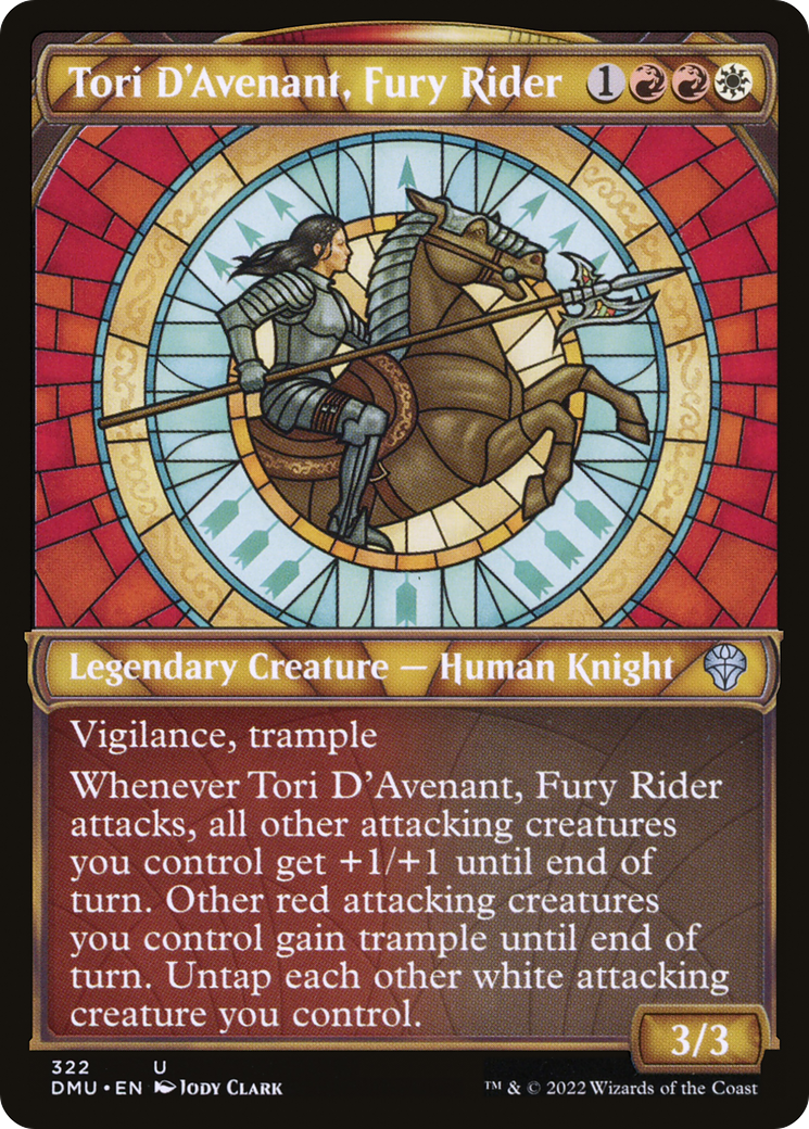 Tori D'Avenant, Fury Rider (Showcase) [Dominaria United] | Grognard Games