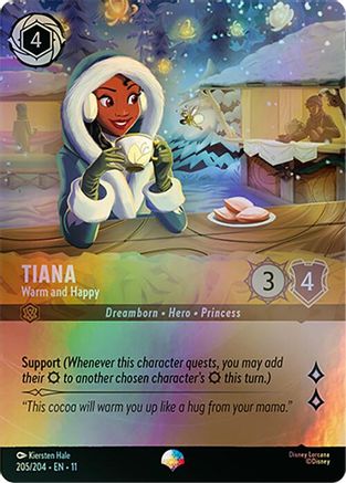 Tiana - Warm and Happy (Epic) (205/204) - Winterspell Holofoil | Grognard Games