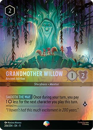 Grandmother Willow - Ancient Advisor (Epic) (206/204) - Winterspell Holofoil | Grognard Games