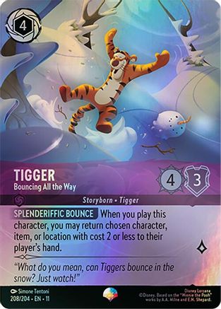 Tigger - Bouncing All the Way (Epic) (208/204) - Winterspell Holofoil | Grognard Games