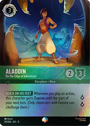 Aladdin - On the Edge of Adventure (Epic) (211/204) - Winterspell Holofoil | Grognard Games