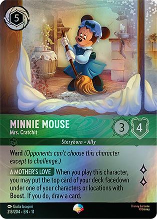 Minnie Mouse - Mrs. Cratchit (Epic) (213/204) - Winterspell Holofoil | Grognard Games