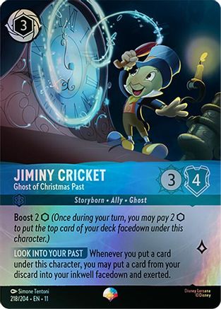 Jiminy Cricket - Ghost of Christmas Past (Epic) (218/204) - Winterspell Holofoil | Grognard Games