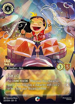 Lilo - Rock Star (Enchanted) (223/204) - Winterspell Holofoil | Grognard Games