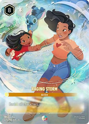 Raging Storm (Enchanted) (225/204) - Winterspell Holofoil | Grognard Games