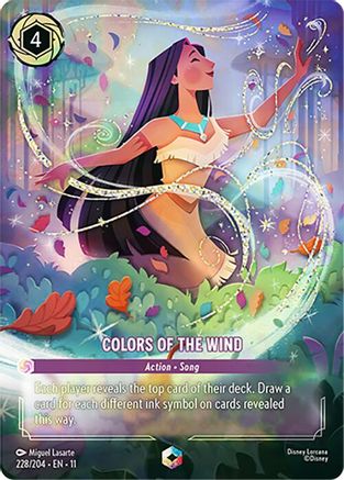 Colors of the Wind (Enchanted) (228/204) - Winterspell Holofoil | Grognard Games