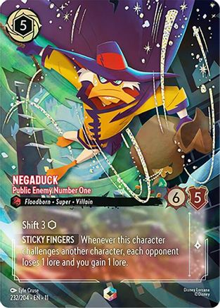 Negaduck - Public Enemy Number One (Enchanted) (232/204) - Winterspell Holofoil | Grognard Games