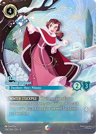 Belle - Snowfield Strategist (Enchanted) (236/204) - Winterspell Holofoil | Grognard Games