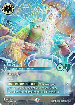 Tamatoa - Seeker of Shine (Enchanted) (237/204) - Winterspell Holofoil | Grognard Games