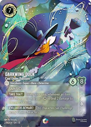 Darkwing Duck - Cool Under Pressure (Enchanted) (239/204) - Winterspell Holofoil | Grognard Games