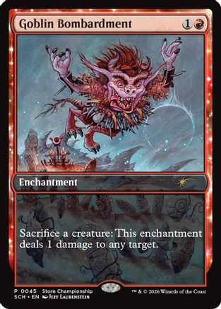 Goblin Bombardment (GAME-045) - Game Day & Store Championship Promos | Grognard Games
