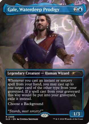 Gale, Waterdeep Prodigy (SLD-2488) - Secret Lair Drop Series Foil | Grognard Games