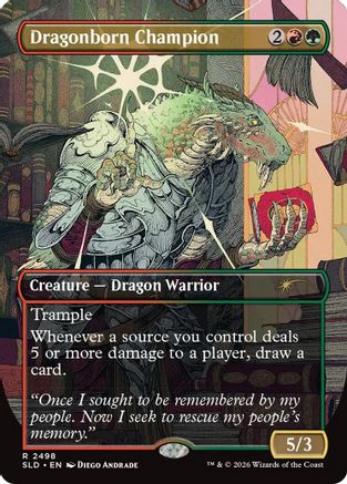 Dragonborn Champion (SLD-2498) - Secret Lair Drop Series | Grognard Games
